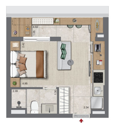 Imagem Apartamento com 2 Quartos à Venda, 39 m² em Campo Belo - São Paulo Imagem Apartamento com 2 Quartos à Venda, 39 m² em Campo Belo - São Paulo