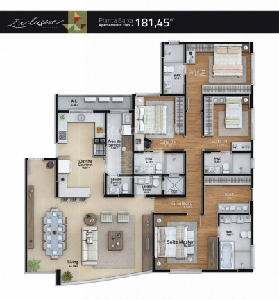 Imagem Apartamento com 3 Quartos à Venda, 161 m² em Fazenda - Itajaí