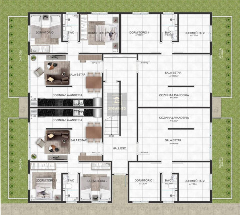 Imagem Apartamento com 2 Quartos à Venda, 41 m² em Thomaz Coelho - Araucária