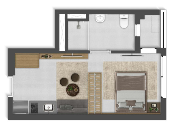 Imagem Imóvel com 1 Quarto à Venda, 29 m² em Vila Madalena - São Paulo