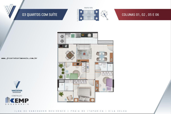 Imagem Imóvel com 3 Quartos à Venda, 72 m² em Praia Itaparica - Vila Velha Imagem Imóvel com 3 Quartos à Venda, 72 m² em Praia Itaparica - Vila Velha