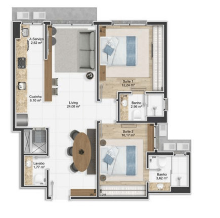 Imagem Apartamento com 3 Quartos à Venda, 88 m² em Petrópolis - Porto Alegre