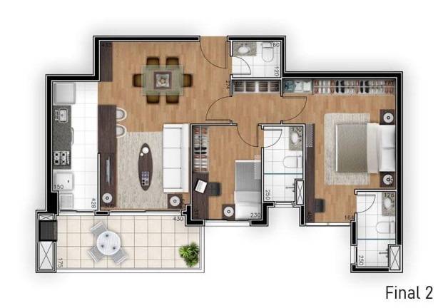 Imagem Apartamento com 2 Quartos à Venda, 77 m² em Ahú - Curitiba