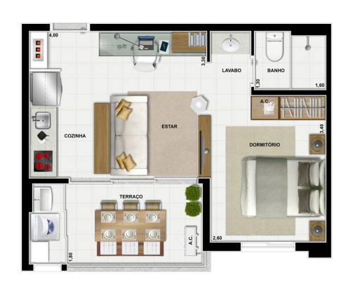 Imagem Imóvel com 3 Quartos à Venda, 58 m² em Morumbi - São Paulo Imagem Imóvel com 3 Quartos à Venda, 58 m² em Morumbi - São Paulo