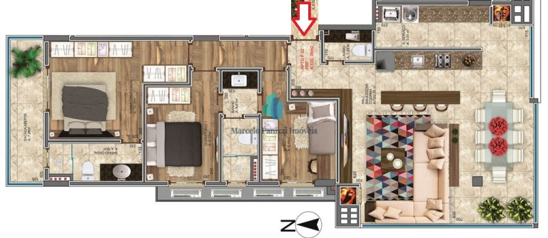Imagem Apartamento com 3 Quartos à Venda, 122 m² em Cidade Alta - Bento Gonçalves