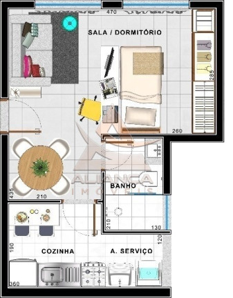 Imagem Apartamento com 1 Quarto à Venda, 38 m² em Vila Amélia - Ribeirão Preto Imagem Apartamento com 1 Quarto à Venda, 38 m² em Vila Amélia - Ribeirão Preto