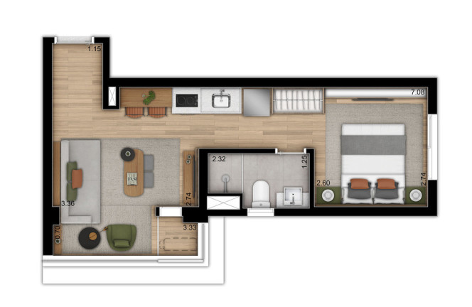 Imagem Apartamento com 2 Quartos à Venda, 59 m² em Moema - São Paulo