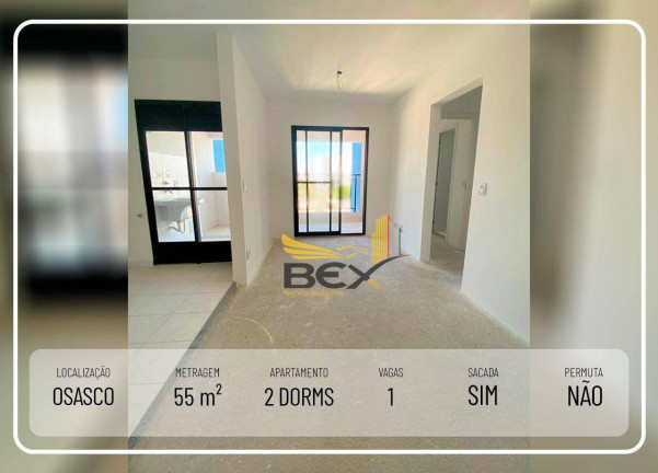 Apartamento com 2 Quartos à Venda, 55 m² em São Pedro - Osasco