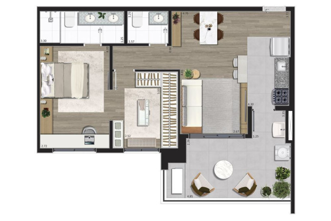 Imagem Apartamento com 2 Quartos à Venda, 69 m² em Campo Belo - São Paulo Imagem Apartamento com 2 Quartos à Venda, 69 m² em Campo Belo - São Paulo