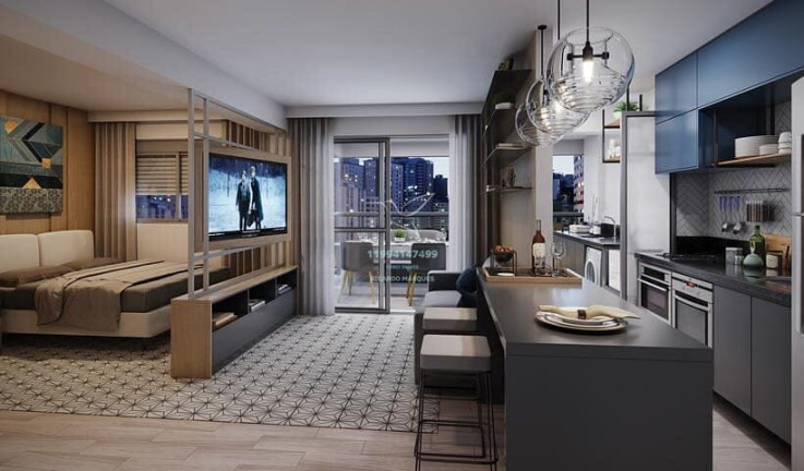 Imagem Apartamento com 1 Quarto à Venda, 54 m² em Pinheiros - São Paulo