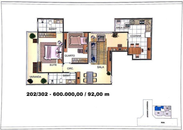 Imagem Apartamento com 2 Quartos à Venda, 82 m² em Centro - Araruama