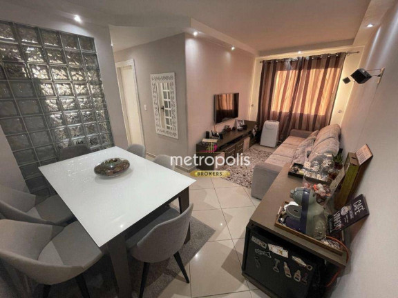 Apartamento com 2 Quartos à Venda, 50 m² em Vila Palmares - Santo André
