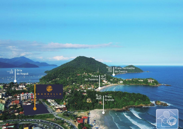 Imagem Apartamento com 2 Quartos à Venda, 80 m² em Tenório - Ubatuba