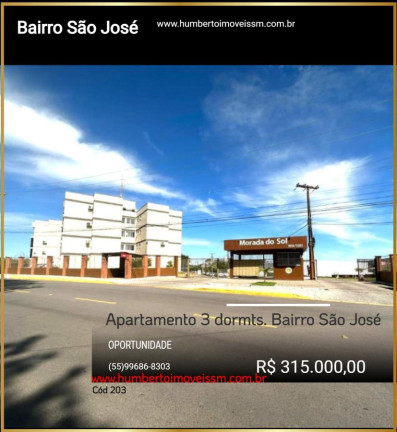 Imagem Apartamento com 3 Quartos à Venda, 90 m² em Bairro São José - Santa Maria Imagem Apartamento com 3 Quartos à Venda, 90 m² em Bairro São José - Santa Maria