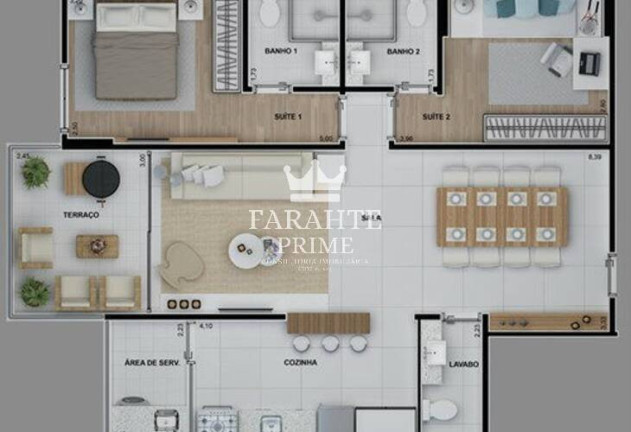 Imagem Apartamento com 2 Quartos à Venda, 84 m² em Boqueirão - Santos Imagem Apartamento com 2 Quartos à Venda, 84 m² em Boqueirão - Santos