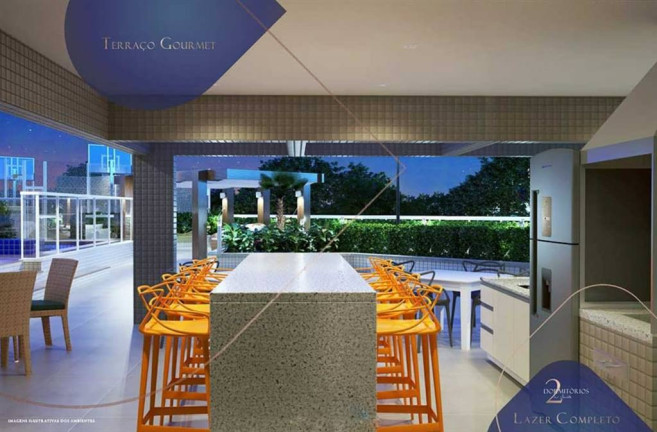 Imagem Apartamento com 2 Quartos à Venda, 64 m² em Guilhermina - Praia Grande