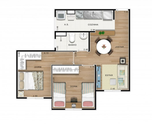 Imagem Apartamento com 2 Quartos à Venda, 50 m² em Parque Nova Veneza - Sumaré Imagem Apartamento com 2 Quartos à Venda, 50 m² em Parque Nova Veneza - Sumaré