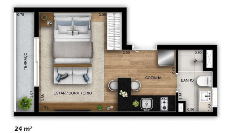 Imagem Apartamento com 1 Quarto à Venda, 24 m² em Vila Madalena - São Paulo Imagem Apartamento com 1 Quarto à Venda, 24 m² em Vila Madalena - São Paulo