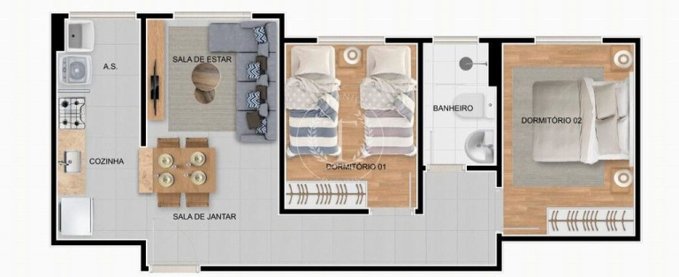 Imagem Apartamento com 2 Quartos à Venda, 44 m² em Jardim Saúde - Suzano Imagem Apartamento com 2 Quartos à Venda, 44 m² em Jardim Saúde - Suzano