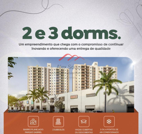 Imagem Apartamento com 2 Quartos à Venda, 56 m² em Parque Gabriel - Hortolândia
