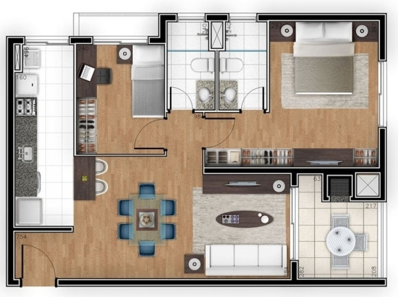 Imagem Apartamento com 3 Quartos à Venda, 94 m² em água Verde - Curitiba Imagem Apartamento com 3 Quartos à Venda, 94 m² em água Verde - Curitiba