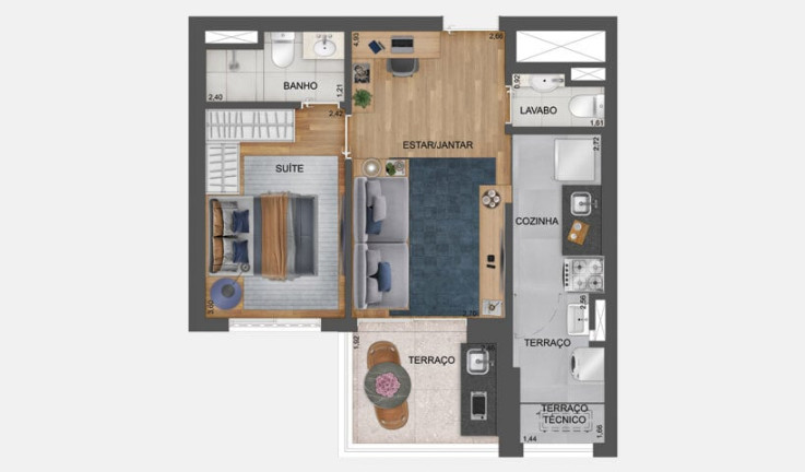 Imagem Apartamento com 2 Quartos à Venda, 66 m² em Santo Amaro - São Paulo Imagem Apartamento com 2 Quartos à Venda, 66 m² em Santo Amaro - São Paulo