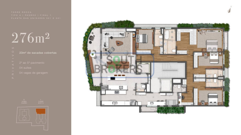 Imagem Apartamento com 5 Quartos à Venda, 200 m² em Batel - Curitiba