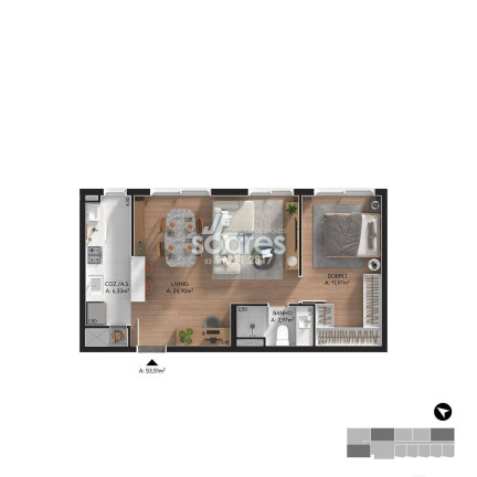 Imagem Apartamento com 2 Quartos à Venda, 91 m² em São Gonçalo - Pelotas