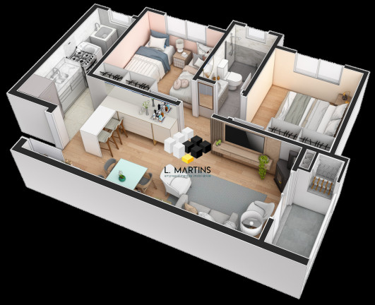 Imagem Apartamento com 2 Quartos à Venda, 52 m² em Vale Dos Pinheiros - Gramado