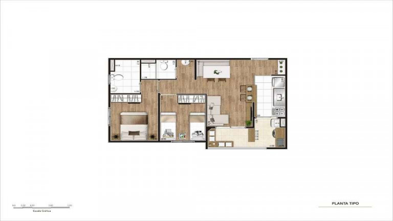 Imagem Apartamento com 2 Quartos à Venda, 47 m² em Vila São João - Guarulhos
