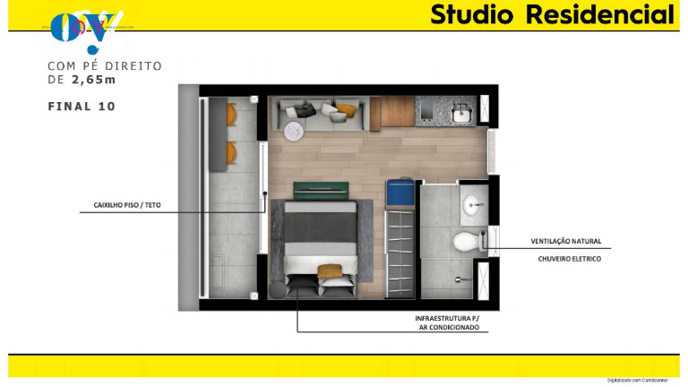 Imagem Studio com 1 Quarto à Venda, 25 m² em Consolação - São Paulo Imagem Studio com 1 Quarto à Venda, 25 m² em Consolação - São Paulo