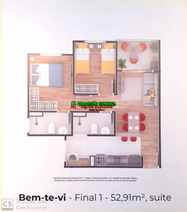 Imagem Apartamento com 2 Quartos à Venda, 53 m² em Vila Maria - São José Dos Campos