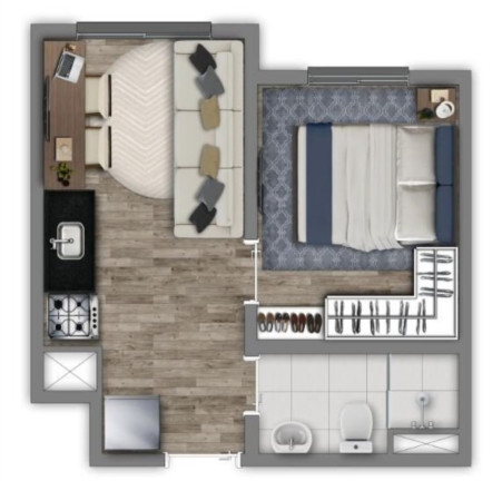 Imagem Apartamento com 1 Quarto à Venda, 24 m² em Belenzinho - São Paulo Imagem Apartamento com 1 Quarto à Venda, 24 m² em Belenzinho - São Paulo