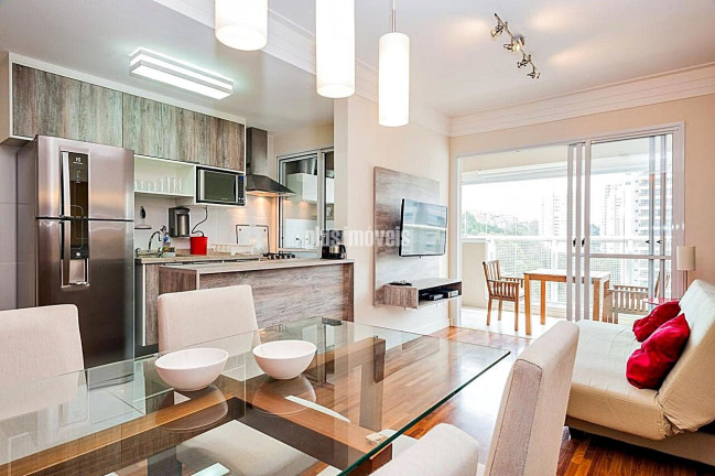Apartamento com 1 Quarto para Alugar, 50 m² em Morumbi - São Paulo