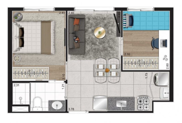 Imagem Apartamento com 3 Quartos à Venda, 63 m² em Cambuci - São Paulo Imagem Apartamento com 3 Quartos à Venda, 63 m² em Cambuci - São Paulo