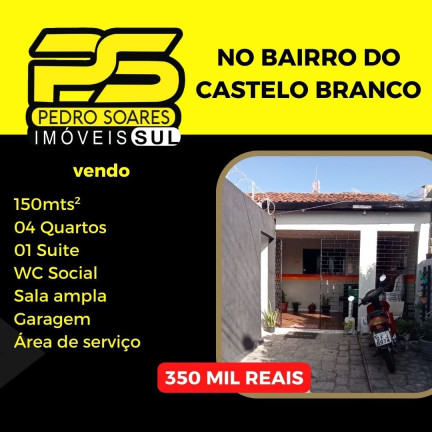 Casa com 4 Quartos à Venda, 150 m² em Castelo Branco - João Pessoa