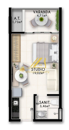 Imagem Imóvel com 1 Quarto à Venda, 26 m² em Itapuã - Salvador Imagem Imóvel com 1 Quarto à Venda, 26 m² em Itapuã - Salvador
