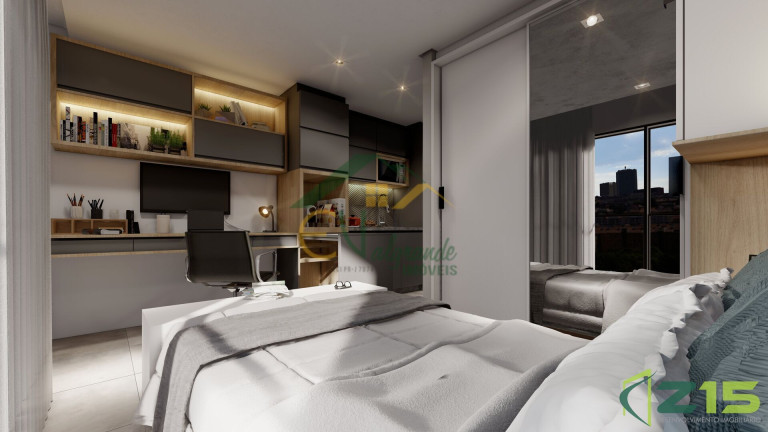Imagem Imóvel com 1 Quarto à Venda, 19 m² em Cajuru - Curitiba Imagem Imóvel com 1 Quarto à Venda, 19 m² em Cajuru - Curitiba