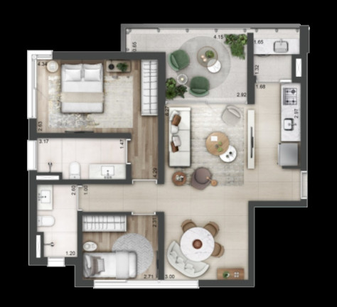 Imagem Apartamento com 3 Quartos à Venda, 114 m² em Sumaré - São Paulo