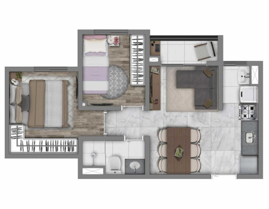 Imagem Imóvel com 3 Quartos à Venda, 55 m² em Belenzinho - São Paulo