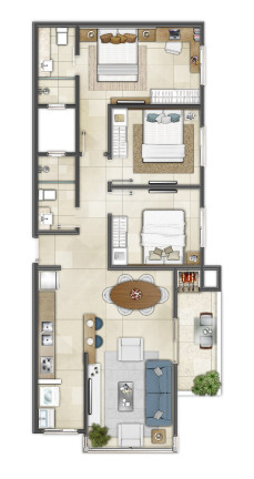 Imagem Apartamento com 1 Quarto à Venda, 40 m² em Engenho Velho - Torres Imagem Apartamento com 1 Quarto à Venda, 40 m² em Engenho Velho - Torres