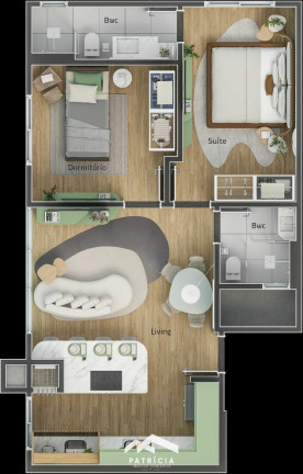 Imagem Apartamento com 1 Quarto à Venda, 63 m² em Pereque - Porto Belo