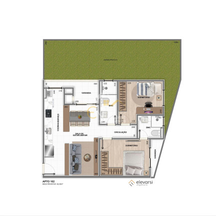 Imagem Apartamento com 2 Quartos à Venda, 62 m² em Centro - Pinhais Imagem Apartamento com 2 Quartos à Venda, 62 m² em Centro - Pinhais