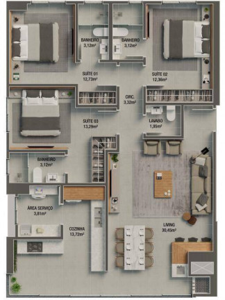 Imagem Apartamento com 3 Quartos à Venda, 116 m² em Meia Praia - Itapema Imagem Apartamento com 3 Quartos à Venda, 116 m² em Meia Praia - Itapema