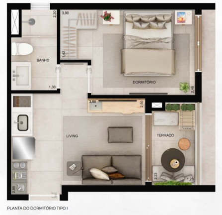 Studio com 1 Quarto à Venda, 25 m² em Vila Clementino - São Paulo