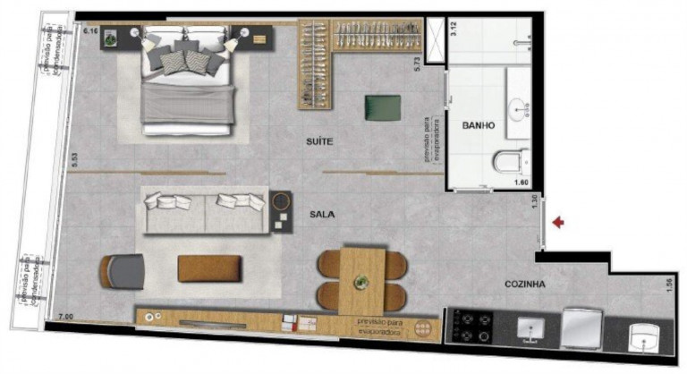 Imagem Imóvel com 1 Quarto à Venda, 56 m² em Flamengo - Rio De Janeiro