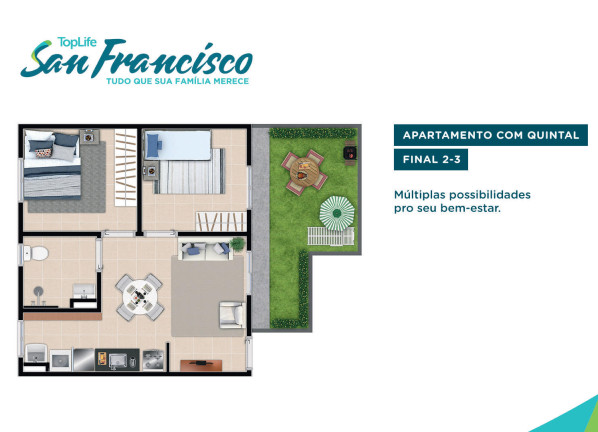 Imagem Imóvel com 2 Quartos à Venda, 45 m² em Ribeirao Verde - Ribeirão Preto