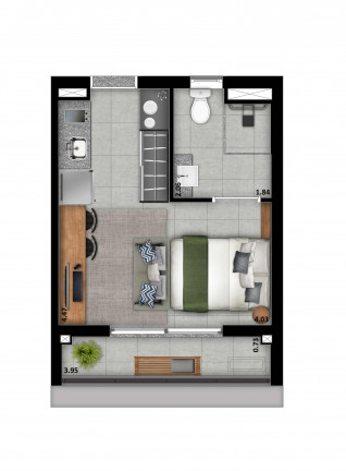 Imagem Studio com 1 Quarto à Venda, 25 m² em Consolação - São Paulo Imagem Studio com 1 Quarto à Venda, 25 m² em Consolação - São Paulo