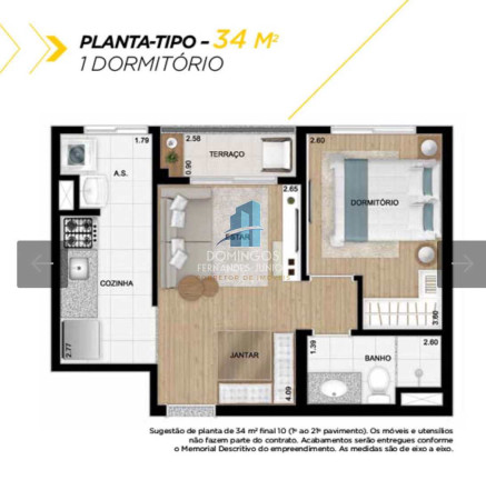Imagem Apartamento com 1 Quarto à Venda, 34 m² em Liberdade - São Paulo