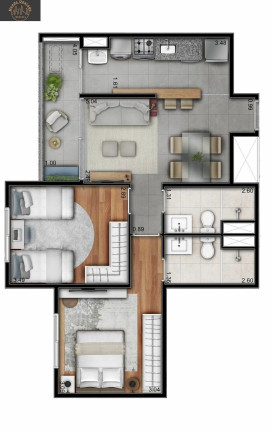 Imagem Apartamento com 2 Quartos à Venda, 61 m² em Planalto - São Bernardo Do Campo